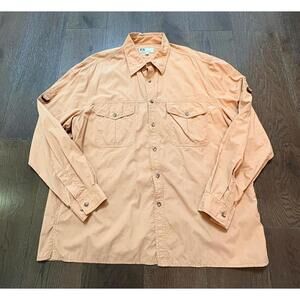 Tilley Endurables Safari Shirt Men's 2XL Orange Long Sleeve